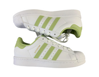 Adidas Superstar - White & Lime Green