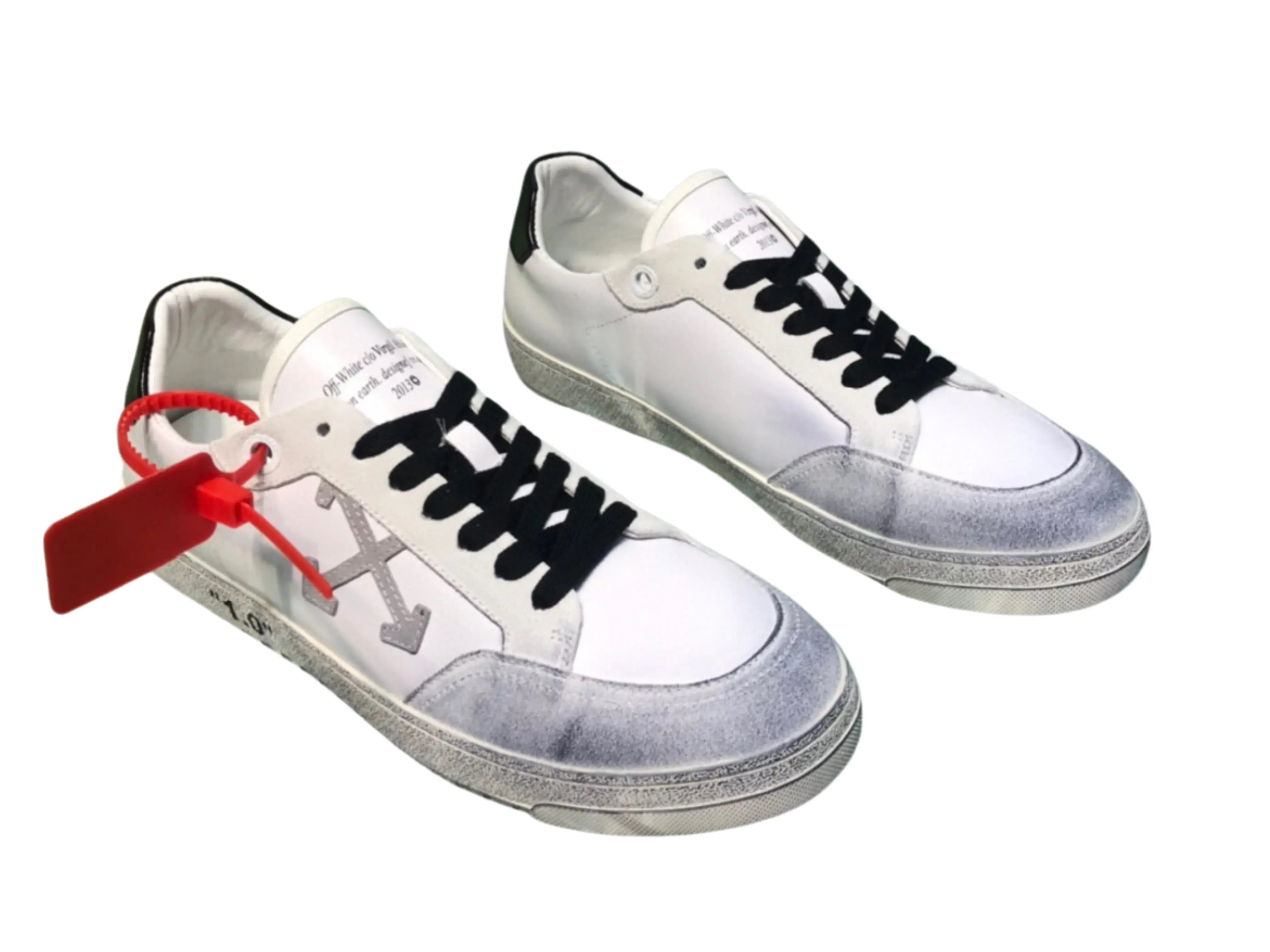 Off-White 2.0 Low Top - Distressed White & Black Off-White