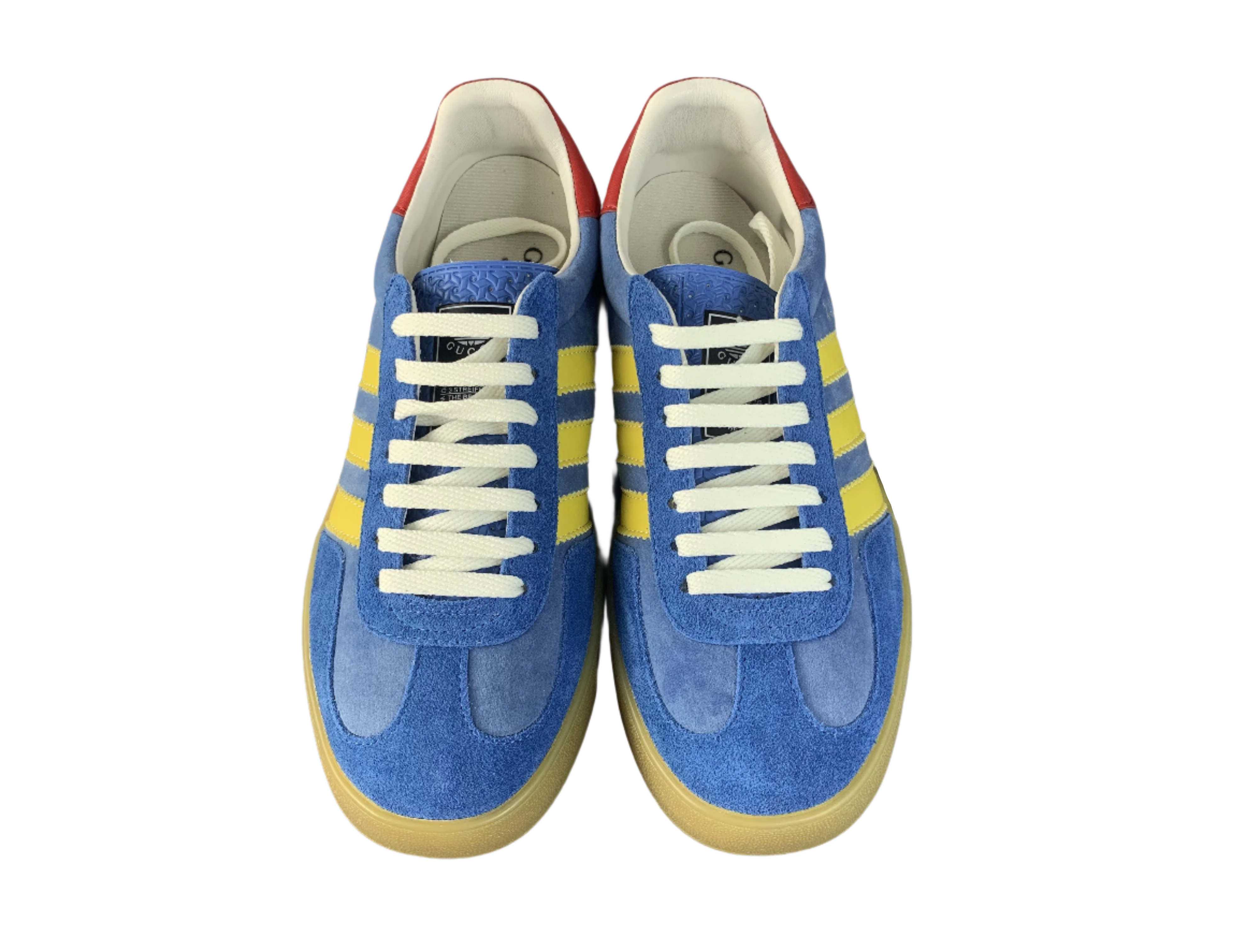 Adidas Gazelle x Gucci - Blue Suede & Yellow Stripes