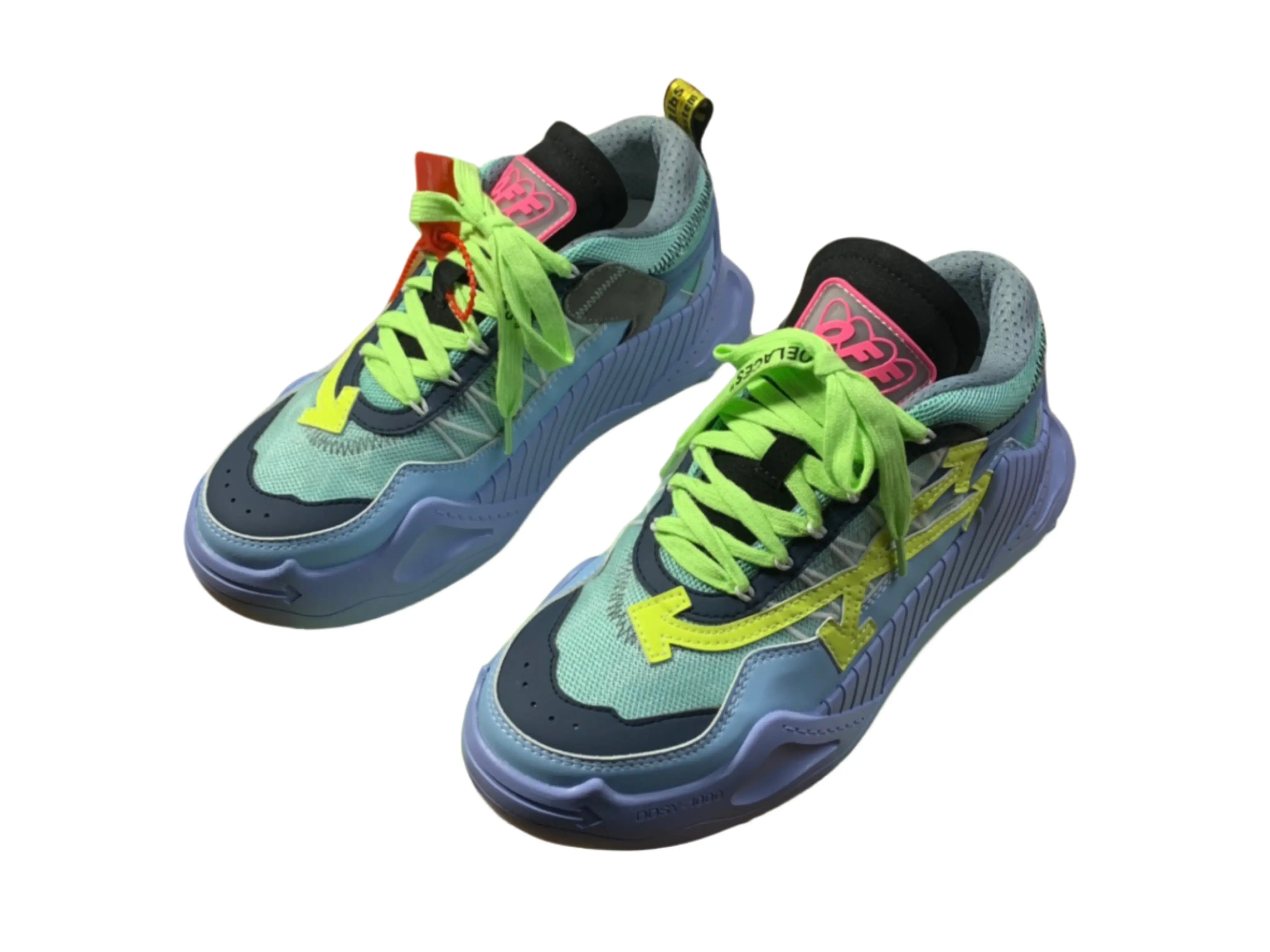 Off-White ODSY-1000 - Light Blue & Neon Green Off-White