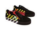 Off-White Vulcanized Low-Top - Black, Yellow & Cyan Off-White