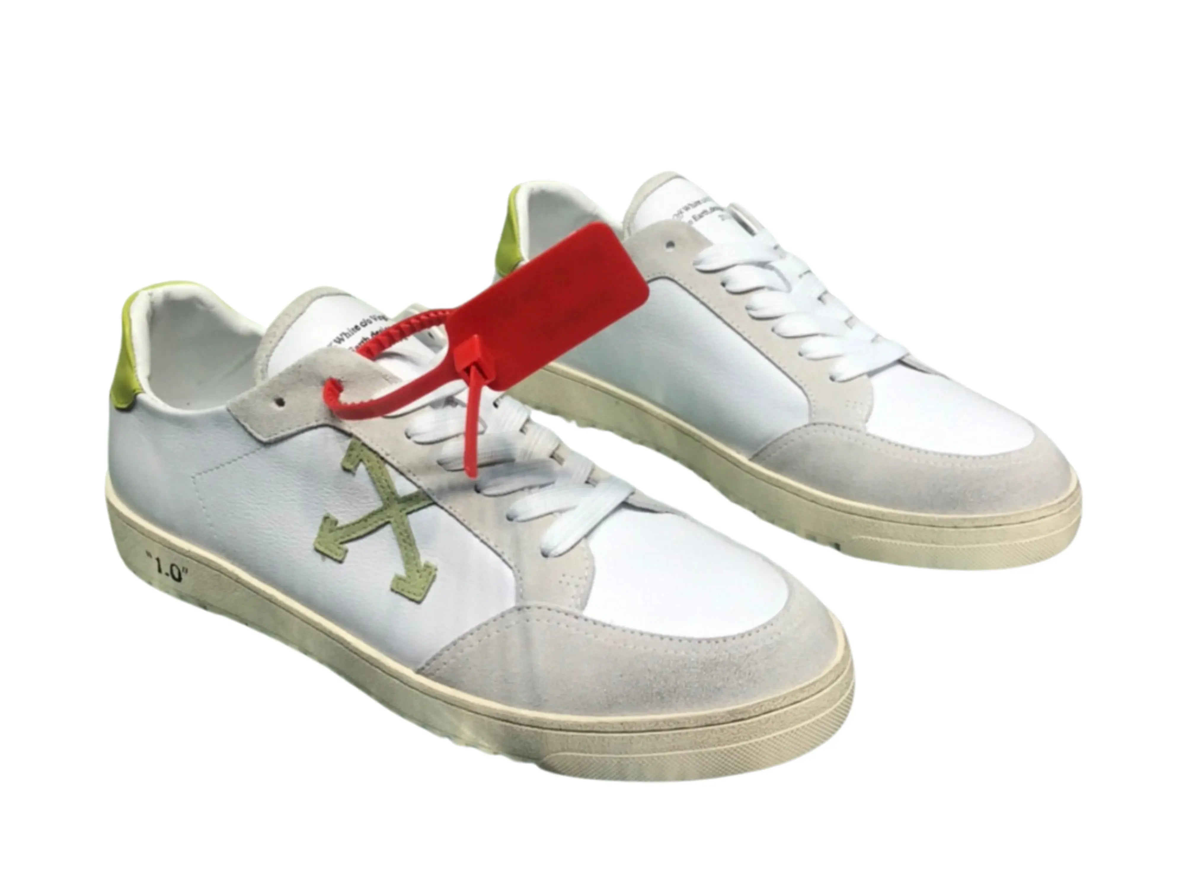 Off-White 2.0 Low Top - White, Grey & Green Off-White