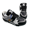 Louis Vuitton Trainer Black Grey Sneakers